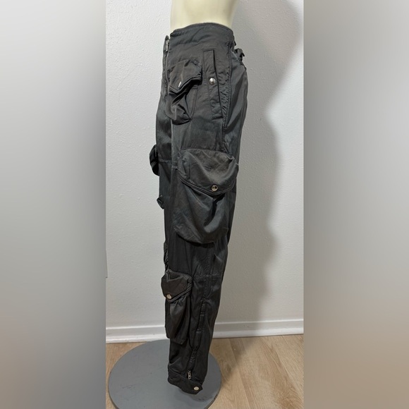 EUC Acne Studios Dusty Grey Satin Cargo Pants - Picture 4 of 16